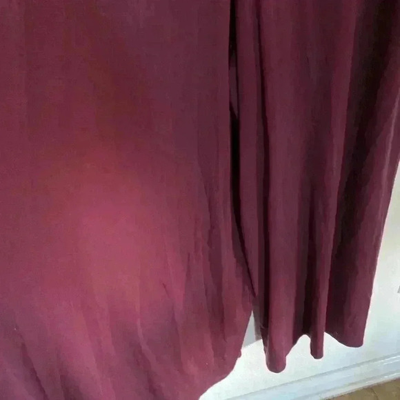 Athleta Burgundy Nighttime Bliss V-Neck Sleep Loungewear Romper Jumpsuit Size 3X - Picture 12 of 12